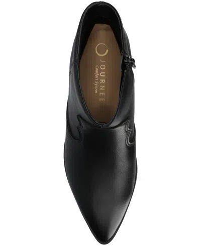 Journee Collection Journee Women's Taliah Medium And Wide Width Western Ankle Booties In Animal Print