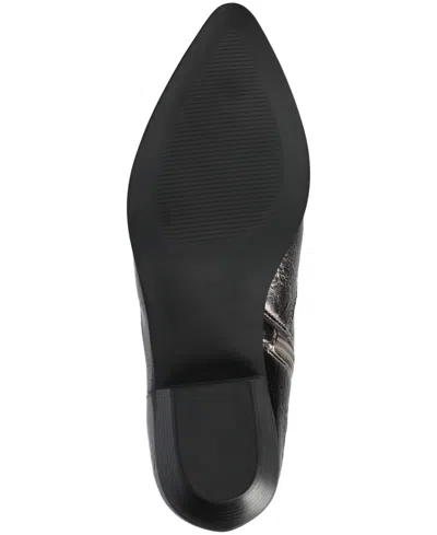 Journee Collection Journee Women's Taliah Medium And Wide Width Western Ankle Booties In Silver