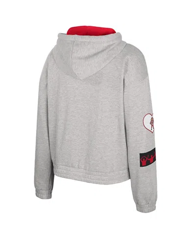 Colosseum Gray Ohio State Buckeyes Alfie Full-zip Hoodie Jacket In Gray
