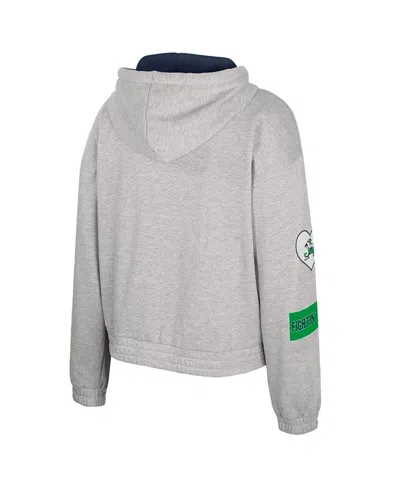Colosseum Women's Gray Notre Dame Fighting Irish Alfie Full-zip Hoodie Jacket In Gray