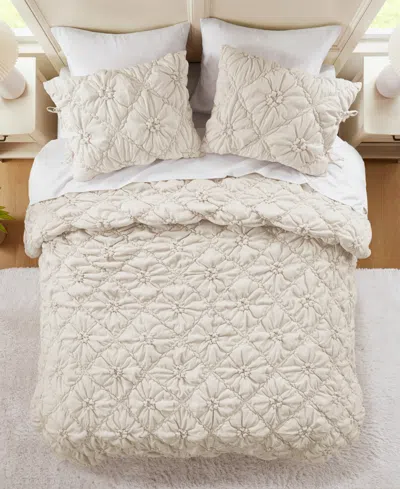 Intelligent Design Lily Floral 3-pc. Comforter Set, King In Neutral