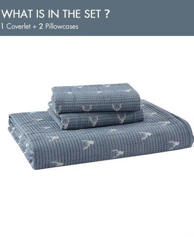 Woolrich Keystone Matelasse 3-pc. Coverlet Set, Full/queen In Blue