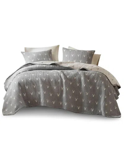 Woolrich Keystone Matelasse 3-pc. Coverlet Set, Full/queen In Gray