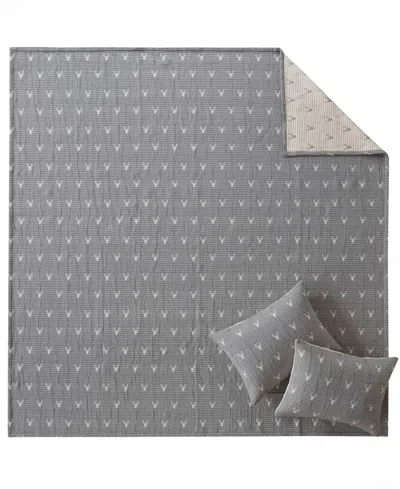 Woolrich Keystone Matelasse 3-pc. Coverlet Set, Full/queen In Gray