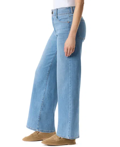 Gloria Vanderbilt Womens High Rise Wide Leg Jean In Blue