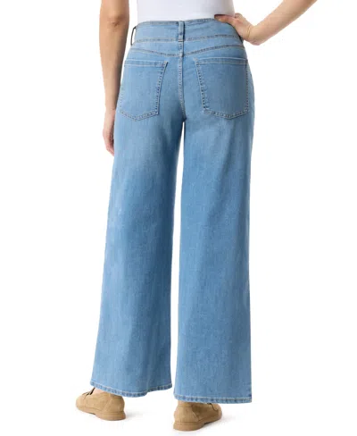 Gloria Vanderbilt Womens High Rise Wide Leg Jean In Blue