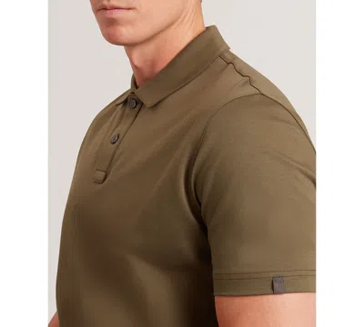 Ted Baker Connall Short Sleeve Soft Touch Cotton Polo In Brown