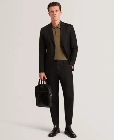 Ted Baker Connall Short Sleeve Soft Touch Cotton Polo In Brown