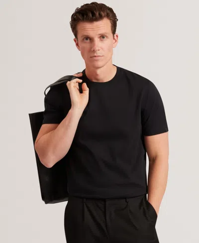 Ted Baker Konrrad Regular Soft Touch Cotton Tee In Black