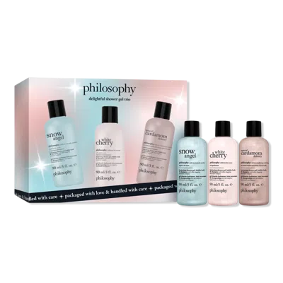 Philosophy Di Lorenzo Serafini Delightful Shower Gel Trio Gift Set In Transparent