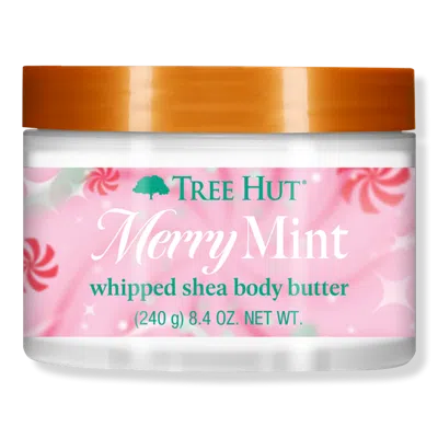 Tree Hut Merry Mint Whipped Shea Body Butter In Transparent