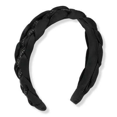 Locks & Mane Wide Braided Headband In Black