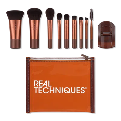 Real Techniques Midnight Delight Travel Gift Set In Brown