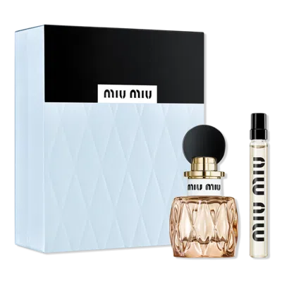 Miu Miu Miutine Eau De Parfum Perfume Gift Set In Transparent