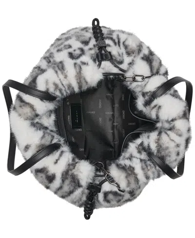 Dkny Halle Drawstring Large Tote Bag In Gray