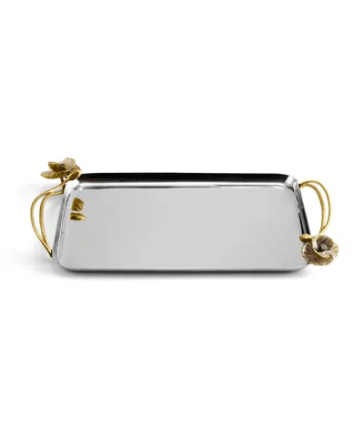 Michael Aram Anemone Serving Tray In Silver
