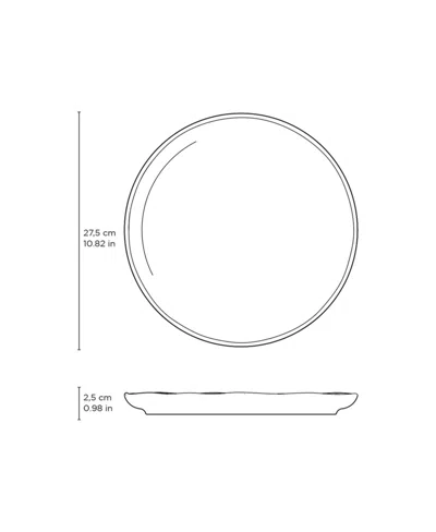 Porto Brasil Stoneware Dinner Plates, Set Of 6 In Neutral