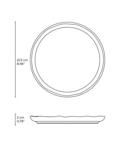 Porto Brasil Dessert Plate Set Of 6 In Neutral
