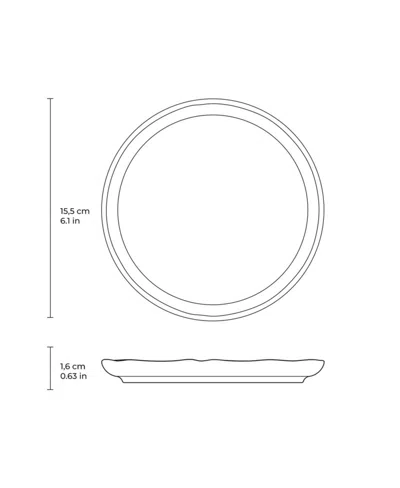 Porto Brasil Bread Plate Set Of 6 In Neutral