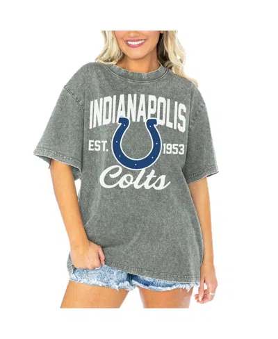 Gameday Couture Women's Gray Indianapolis Colts Tackle Titan Boyfriend Washed T-shirt In Gray