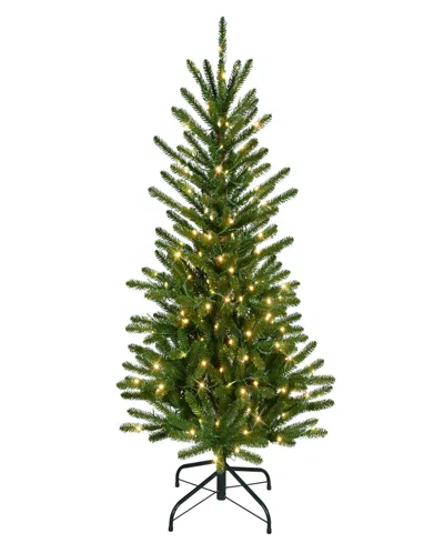 Puleo 4.5' Pre-lit Artificial Mountain View Spruce Tree In Green