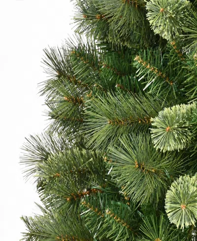 Puleo 4.5' Pre-lit Artificial Teton Pine Tree With Led Lights In Green
