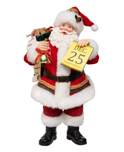 Kurt Adler 10.5" Fabriche Traditional Santa In Multi