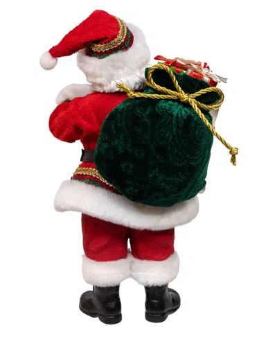Kurt Adler 10.5" Fabriche Traditional Santa In Multi