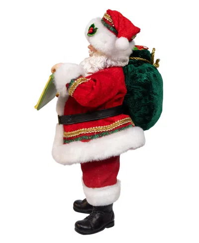 Kurt Adler 10.5" Fabriche Traditional Santa In Multi