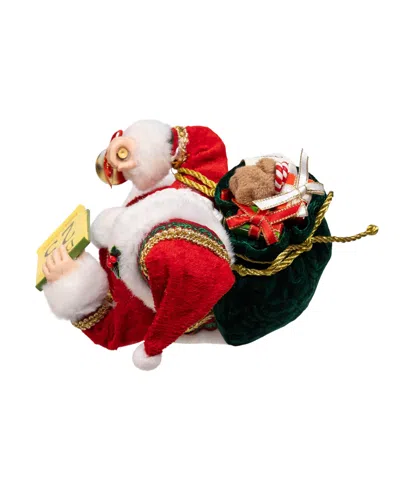 Kurt Adler 10.5" Fabriche Traditional Santa In Multi