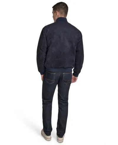 Tommy Hilfiger Men's Bomber With Patches Jacket In Blue