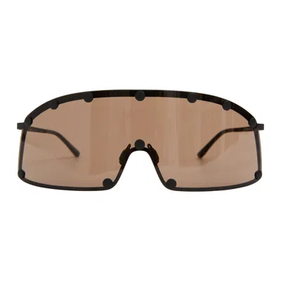 Rick Owens Drkshdw Black Sunglasses In Black