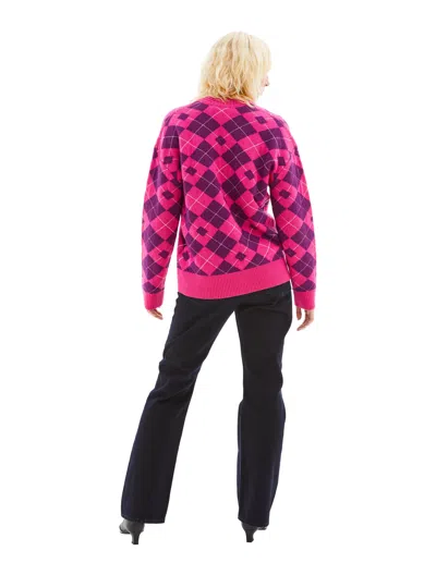 Acne Studios Monoprint Wool Sweater In Pink