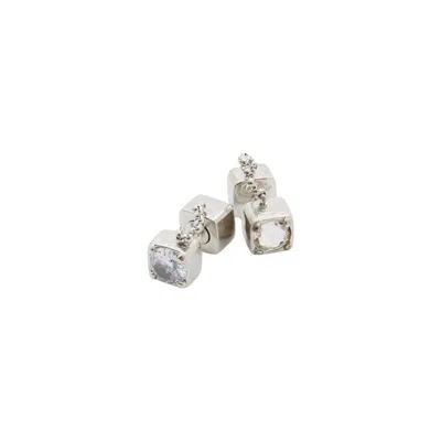 Jil Sander Cw1 Earrings 6 In Metallic