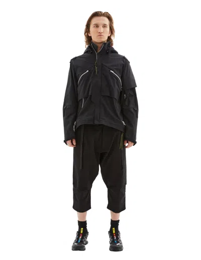 Acronym Low-rise Cropped Trousers In Black