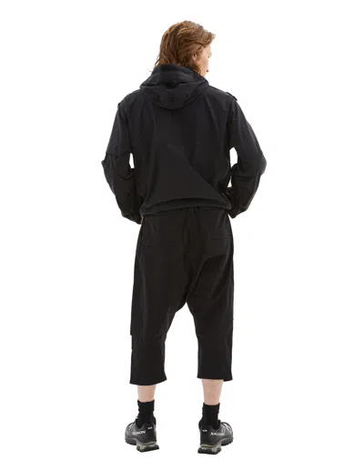 Acronym Low-rise Cropped Trousers In Black