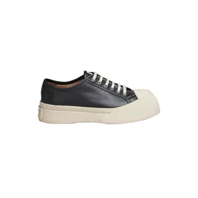 Marni Men's Black Nappa Leather Pablo Sneaker In Black