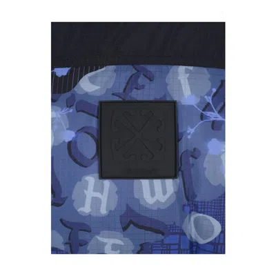 Off-white Rip Down Puffer Jacket In Multi