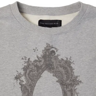 Who Decides War Gray Arc Mirror Sweatshirt In Gray