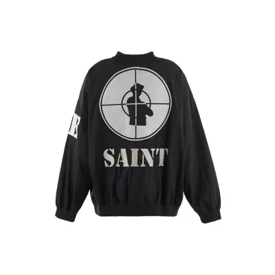 Saint Mxxxxxx Saint Enemy Pullover In Black