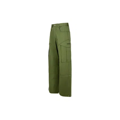 Off-white Straight Cargo Pants In Green
