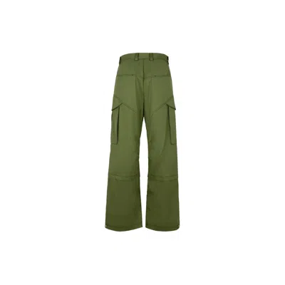 Off-white Straight Cargo Pants In Green