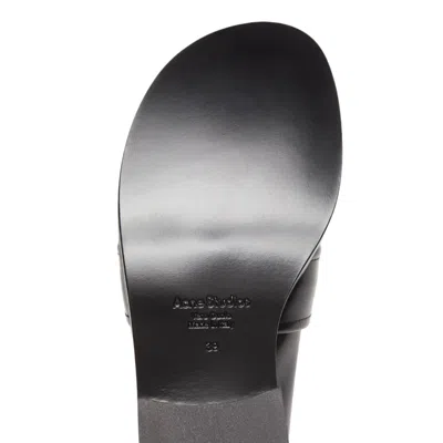 Acne Studios 25mm Bargot Leather Loafers In Black