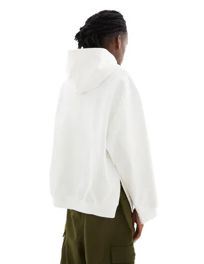 Marni Flower Printed Cotton Hoodie In White