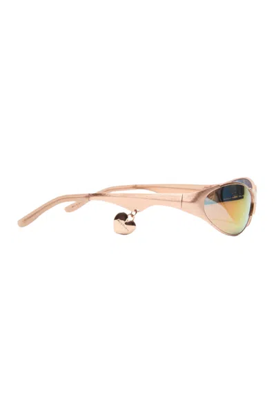 Acne Studios Metal Frame Charm Sunglasses In Multi