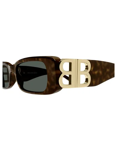 Balenciaga Women's Dynasty Rectangle Sunglasses In Brown