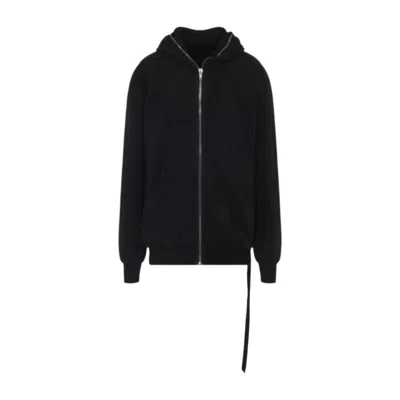 Rick Owens Drkshdw Long-sleeve Zip-up Hoodie In Black