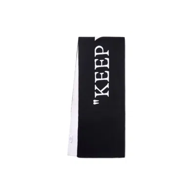 Off-white Keep Warm Scarf In Black