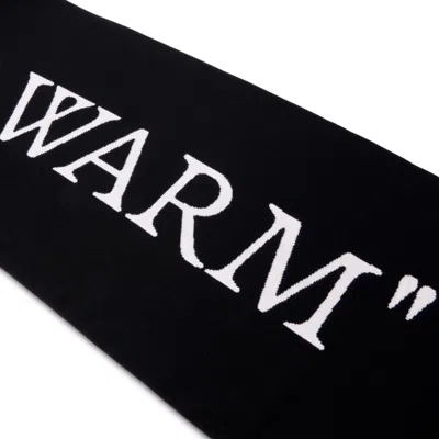 Off-white Keep Warm Scarf In Black