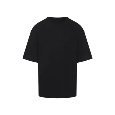 Lemaire Boxy Short Sleeves T-shirt Men In Black